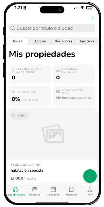 Administra tus alojamientos, actualiza sus detalles y mantén tus publicaciones siempre listas para tus próximos huéspedes.